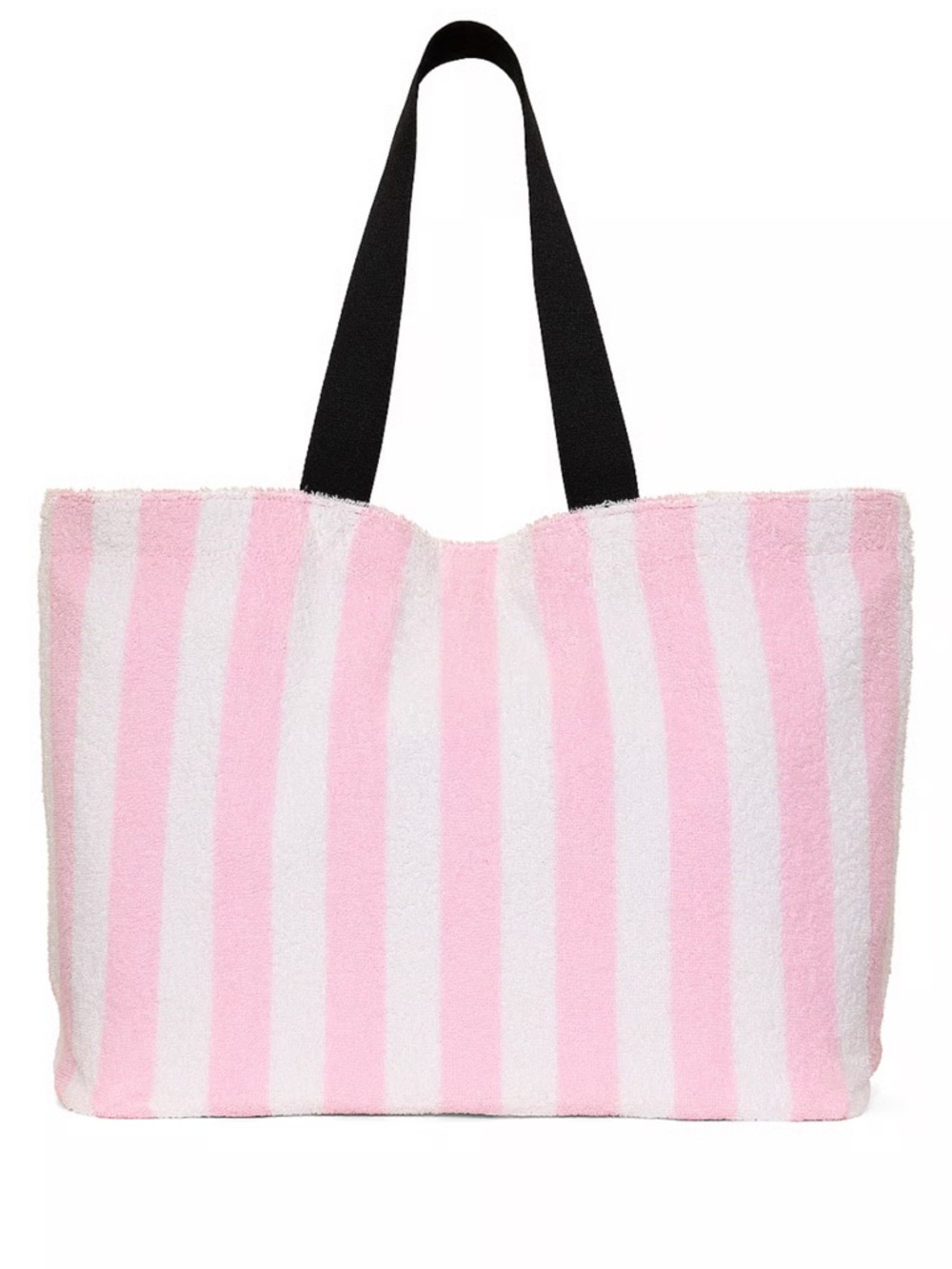 ❌SOLD Victoria's Secret Pink Angel Essentials Terry Striped Tote Bag NWT - Picture 4 of 6